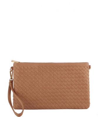 Fashion Woven Clutch Crossbody Bag TD-0032 MAUVE